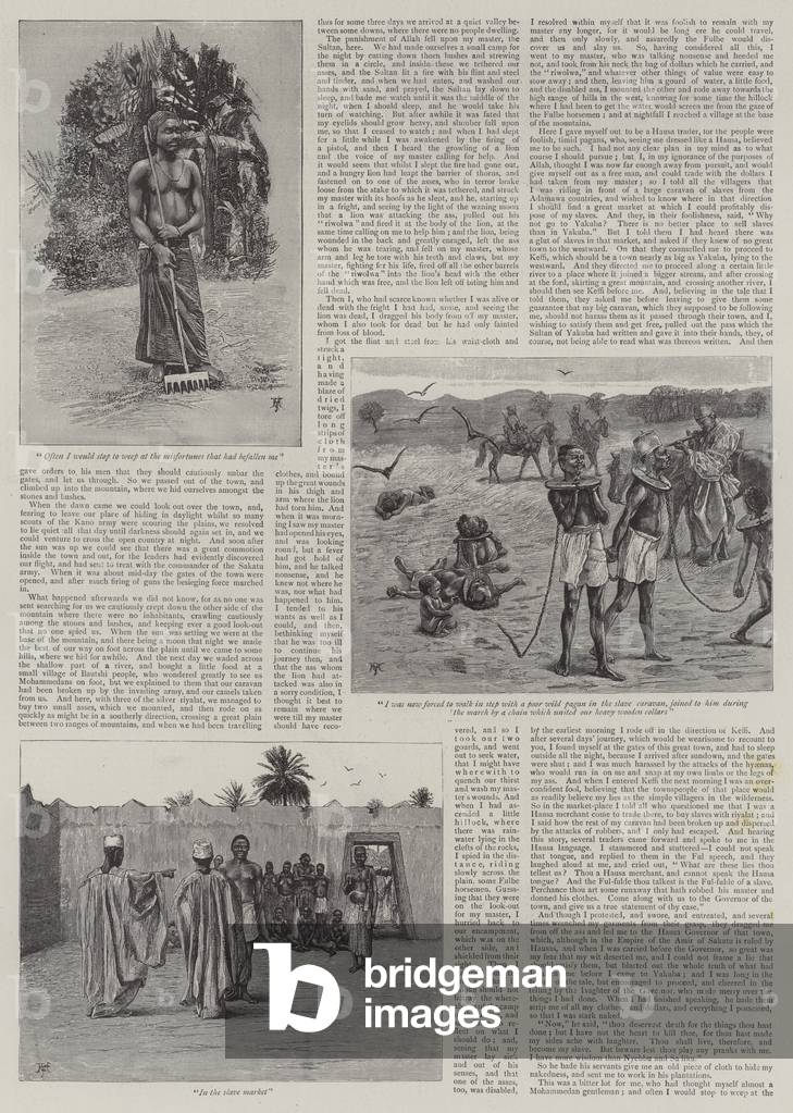 The History of a Slave (engraving) by Harry Hamilton Johnston