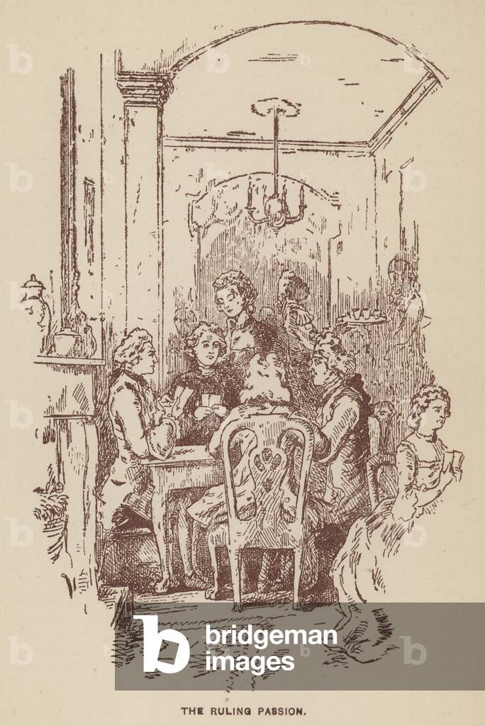 Image of Print depicting Illustration for The Virginians by Thackeray (litho) by English Artist, b/w