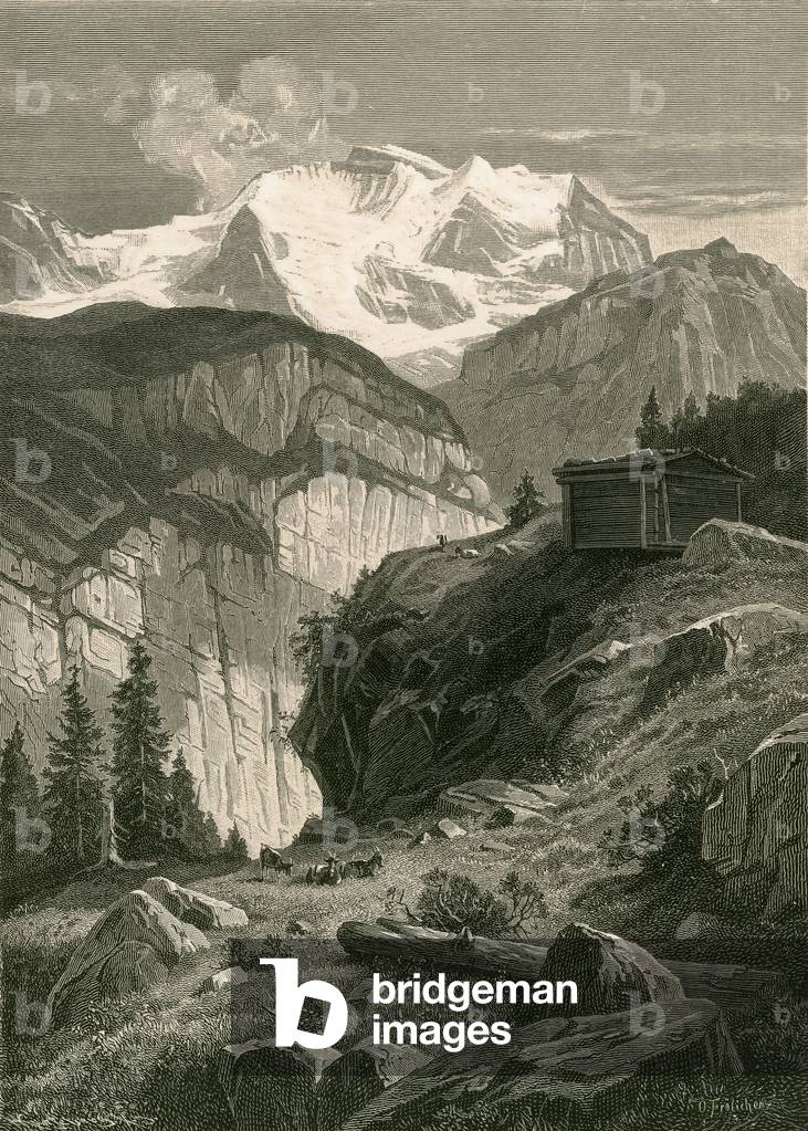 "La Jungfrau (incisione)" di Swiss School