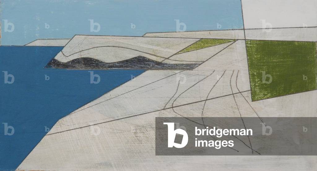 Field Edge 9 2008 Acryl an Bord, 16 x 30 cm