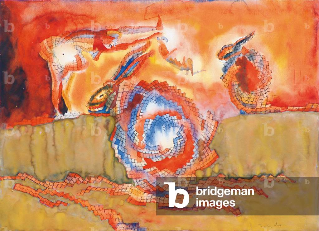 Schnecke Kaninchen (Gouache auf Papier)