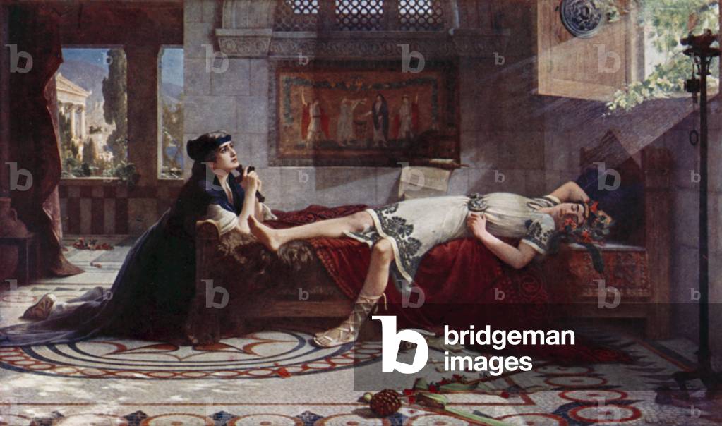 "Preghiera di Santa Monica (colore lito)" di Herbert Gustave Schmalz