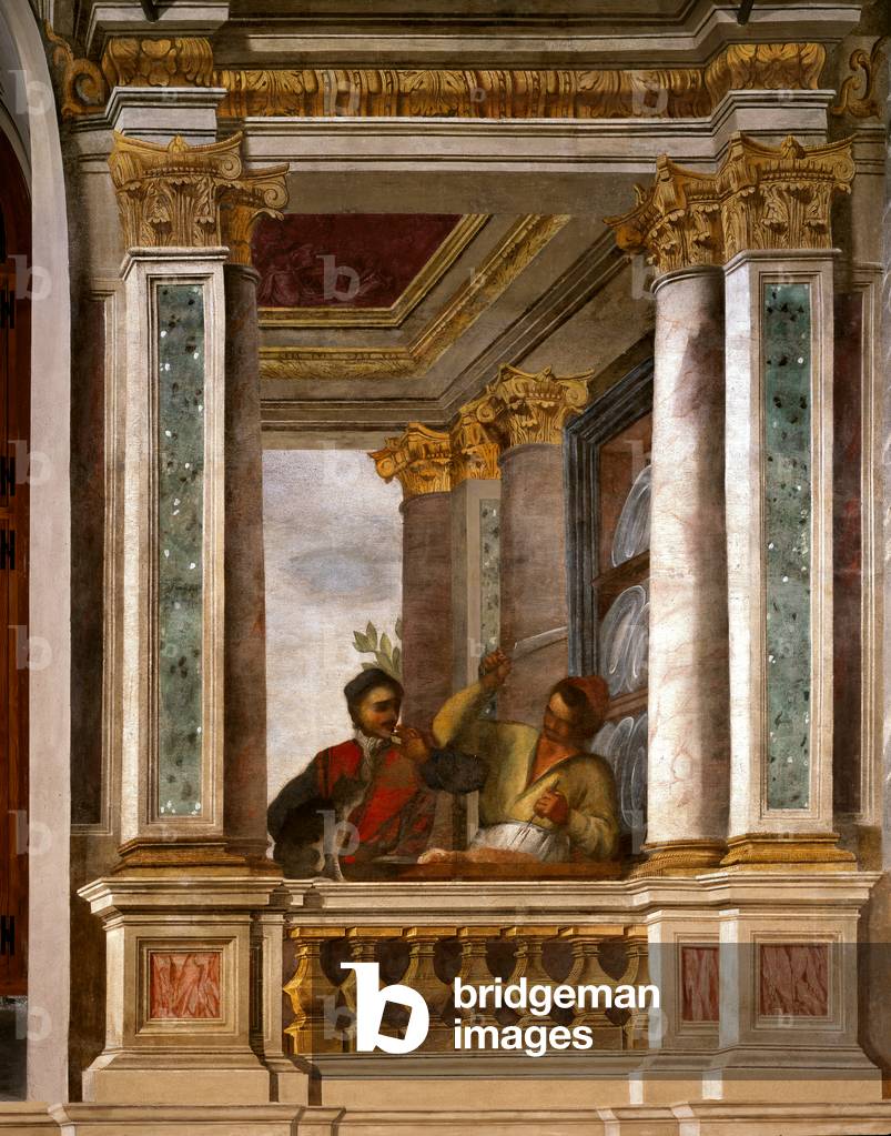 Immagine di Dipinto "Barocco - Pittura: Refettorio - Le Nozze di Cana - Trinità dei Monti" 1694 di Andrea Pozz
