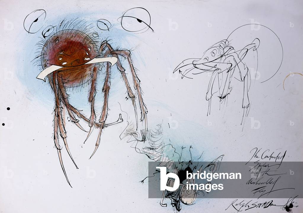 Animali (insetti), Bernard the Lazy Spider, 1986 (inchiostro su carta)