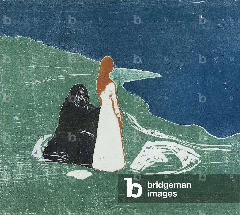 "due donne su un spiaggia" 1898 di Edvard Munch