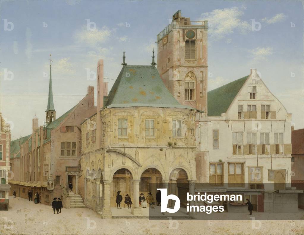 Immagine di Dipinto "il vecchio città Municipio di Amsterdam" 1657 di Pieter Jansz Saenredam