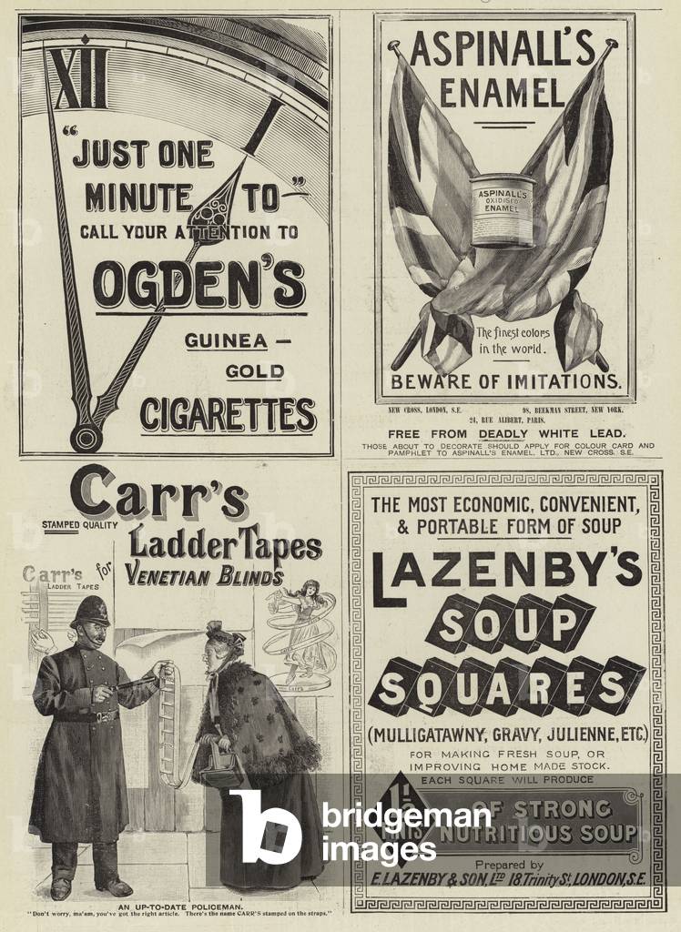 "Seite der Werbung (Gravur)" von English School
