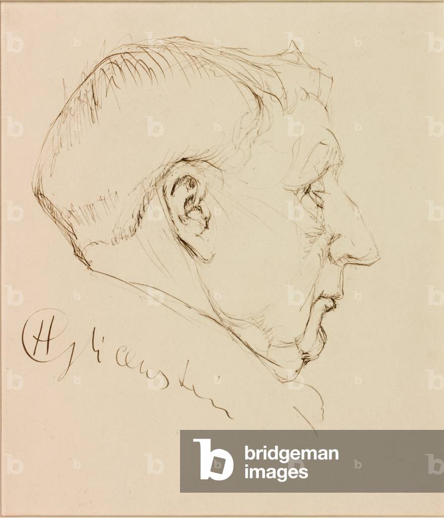 Portrait de George Horton (encre sur papier)