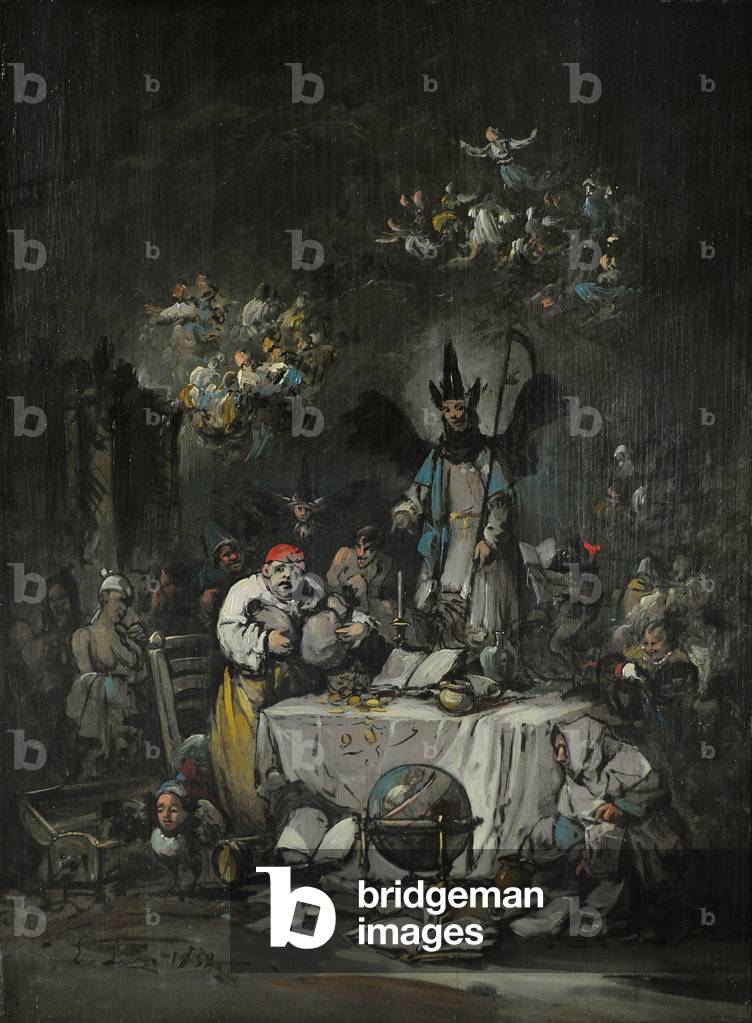 Image of Painting depicting Allegoric Capricho by Eugenio Luca y Velasquez