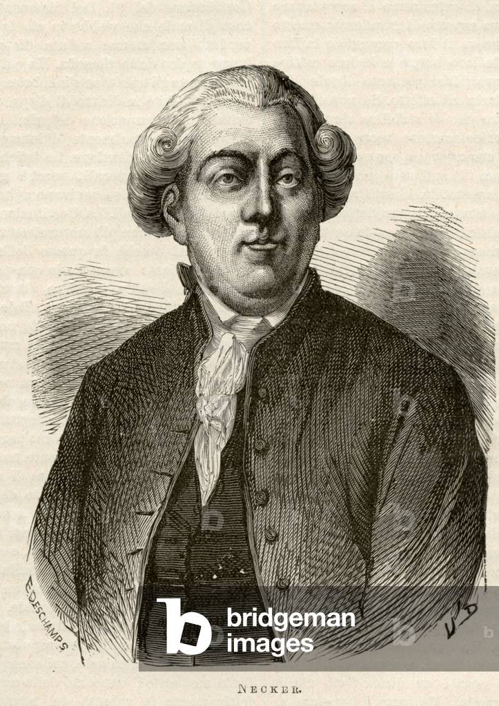 "Rivoluzione francese Jacques Necker", b/w
