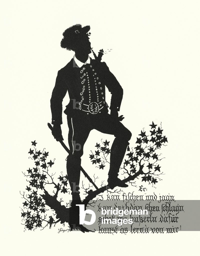 Silhouette di Hugo Strohl (litografia)
