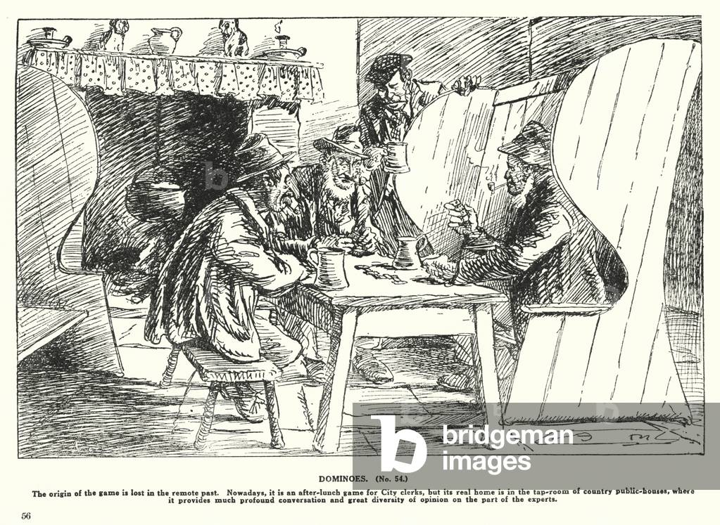 Bild von Druck "Dominosteine (Litho)" 1901 von Arthur Moreland