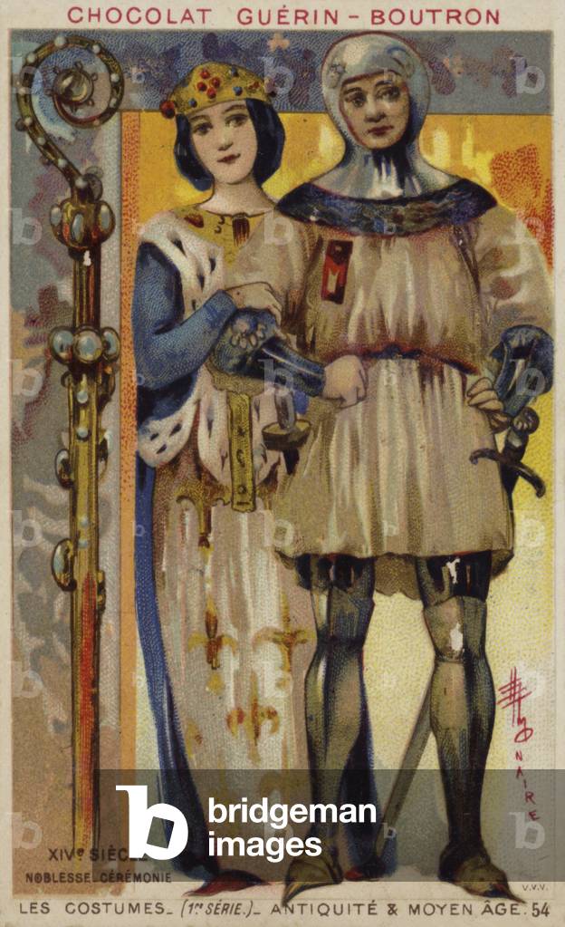 Ceremonial costume of the nobility by French Artist