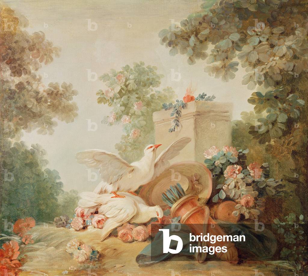 Immagine di Dipinto "Salone del Print-maker Gilles Demareau" 1750 di Jean-Baptiste Huet
