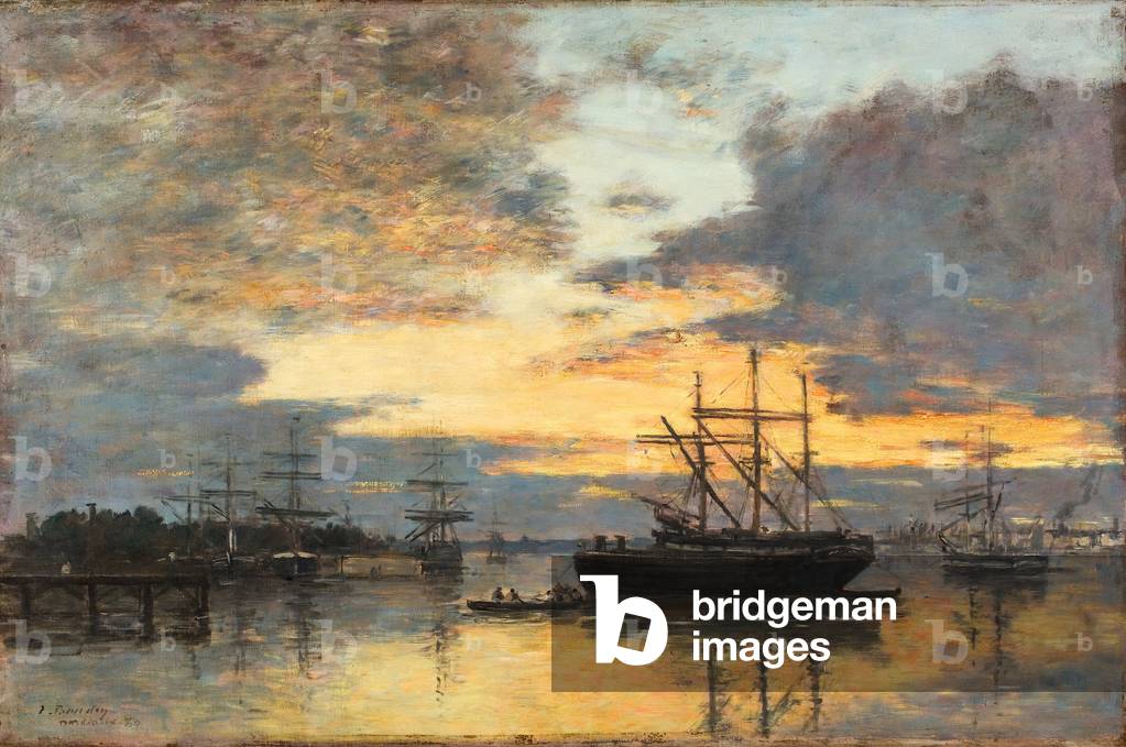 Bild von Gemälde "Bordeaux", 1880 von Eugene Louis Boudin