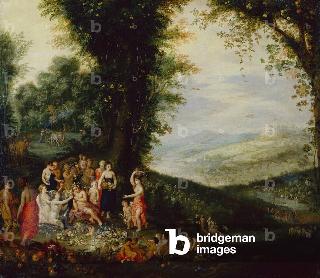 Il trionfo di Bacco (olio su tavola)