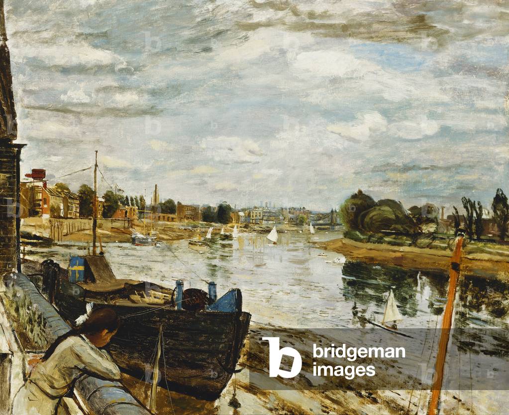 Immagine di Dipinto "Il Tamigi a Hammersmith", c.1947 di Carel Weight