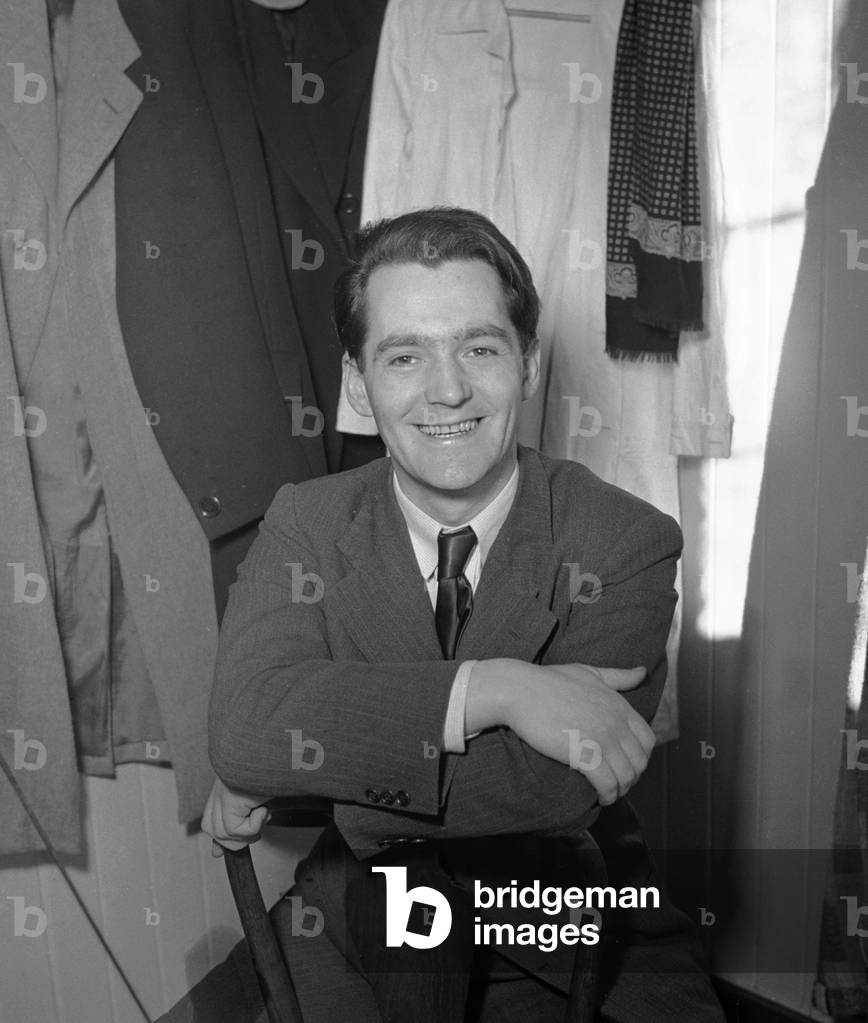 Immagine di Fotografia "Trondheim 194802 L'attore Lothar Lindtner al Trøndelag Theater..." 1948