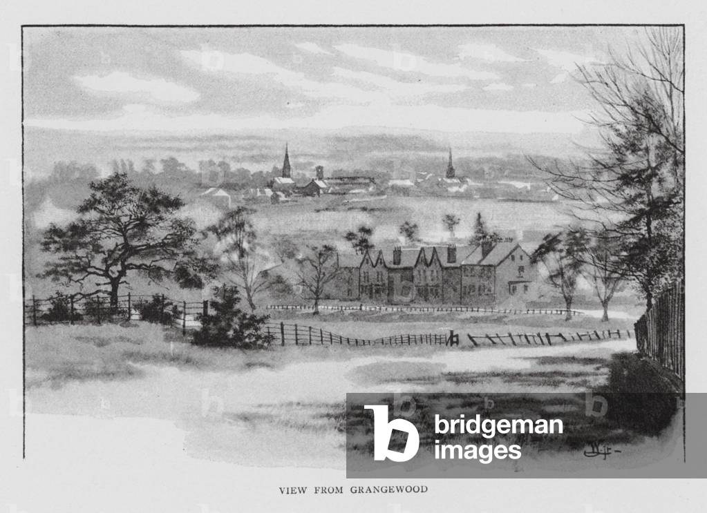 View from Grangewood (litho)