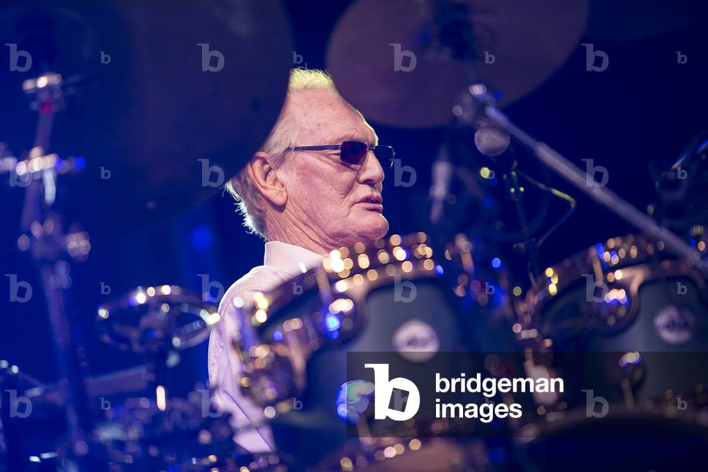 Image de Photographie représentant Ginger Baker au Love Supreme Jazz Festival 2015 par Simon Jay Price