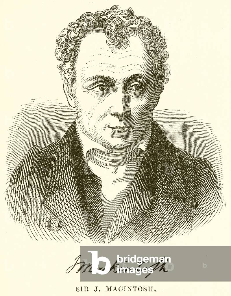 Sir J. Macintosh (engraving) by English Artist, b/w