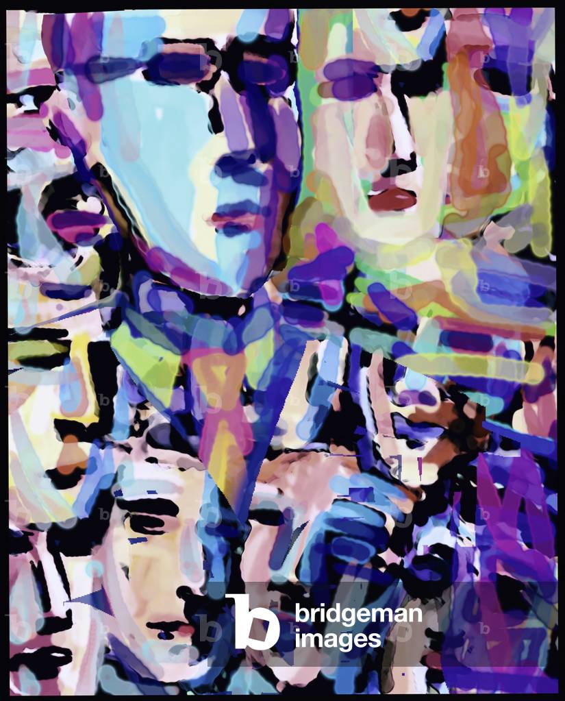 Facing the Crowd #2, 2000 (computer graphics)