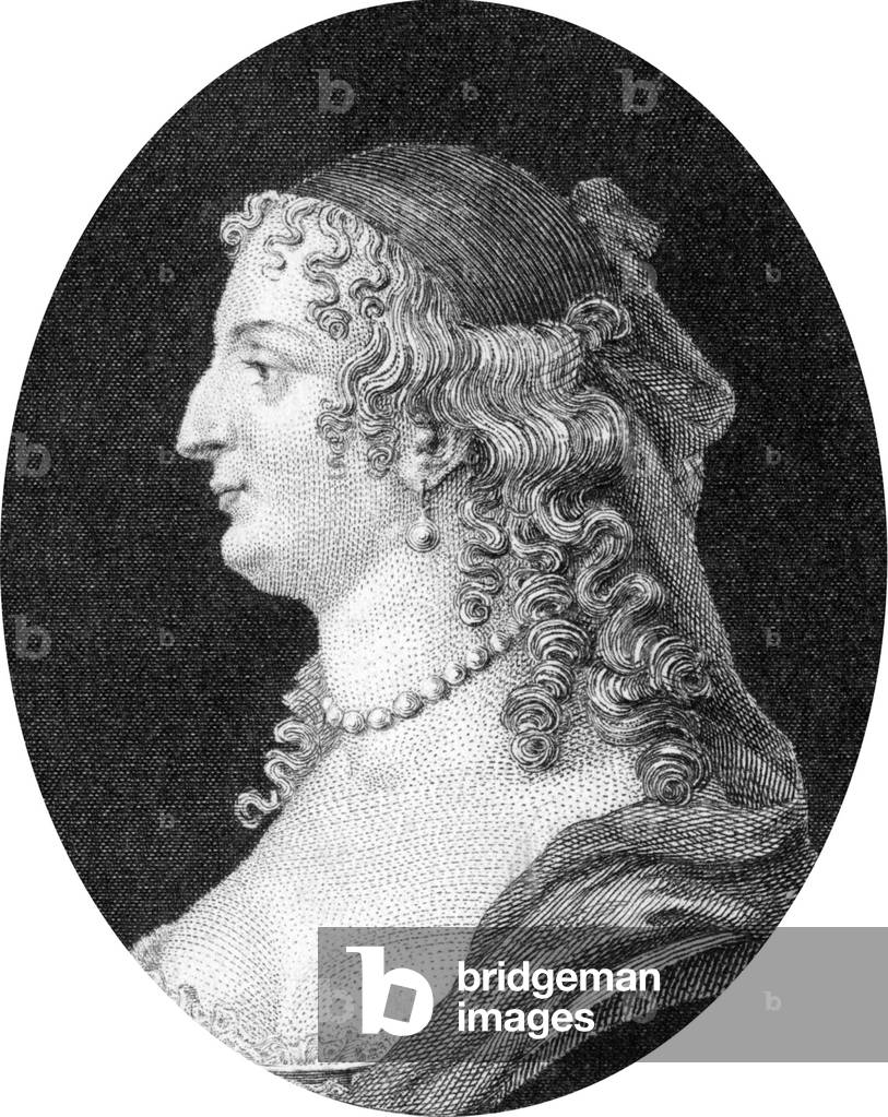 "Marie Rabutin Chantal (1626-1696) marchesa di Sevigne" 1601, b/w
