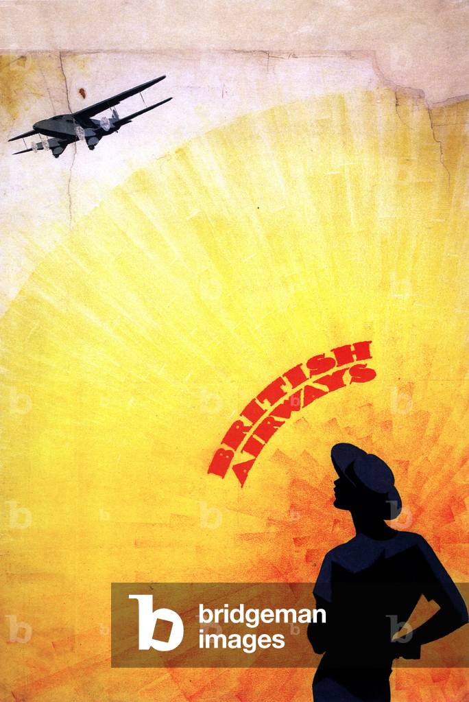 Bild von Plakat "Anzeige für British Airways" 1930 von Sven Brasch