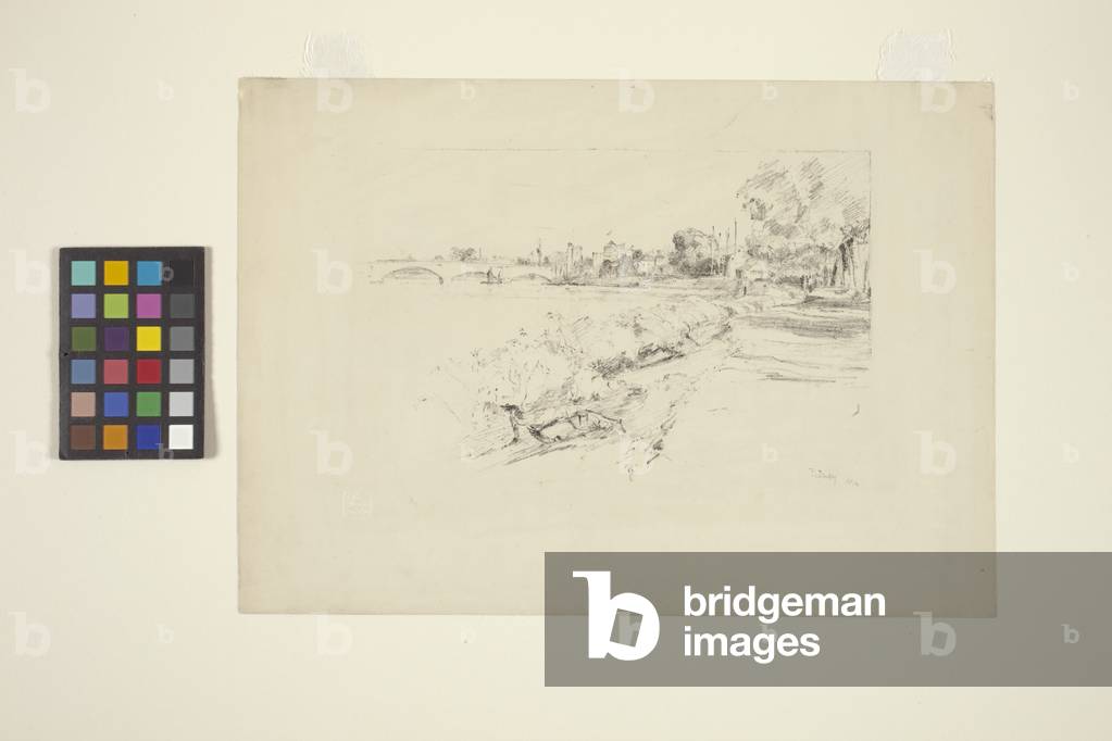 Putney (transfer lithograph) by Frank Short