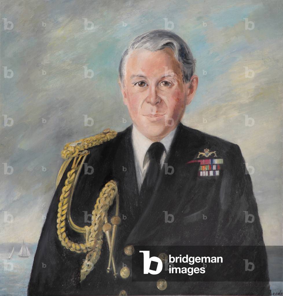 Bild von Gemälde "Admiral in Service Kleid und Aiguillettes" 1999 von Caroline Hobart