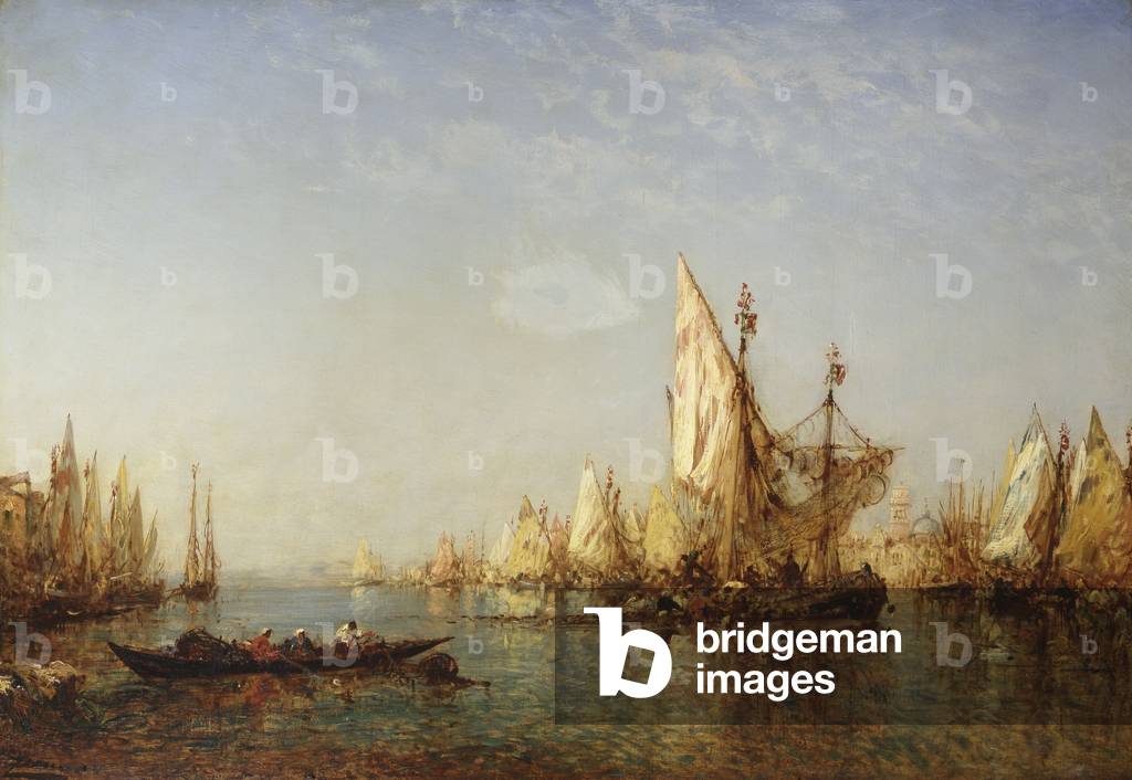 Immagine di Dipinto "Spedizione sul Canal Grande Venezia" di Felix Ziem