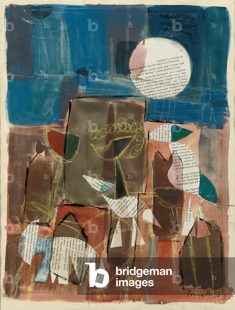 Zoo, 1948 (w/c, gouache, pastel & collage on paper)