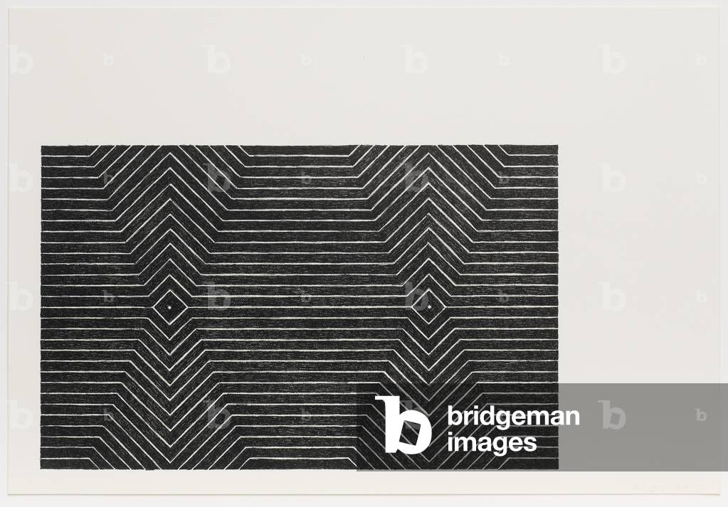 gavotte, dal nero serie II, 1967 (lito)