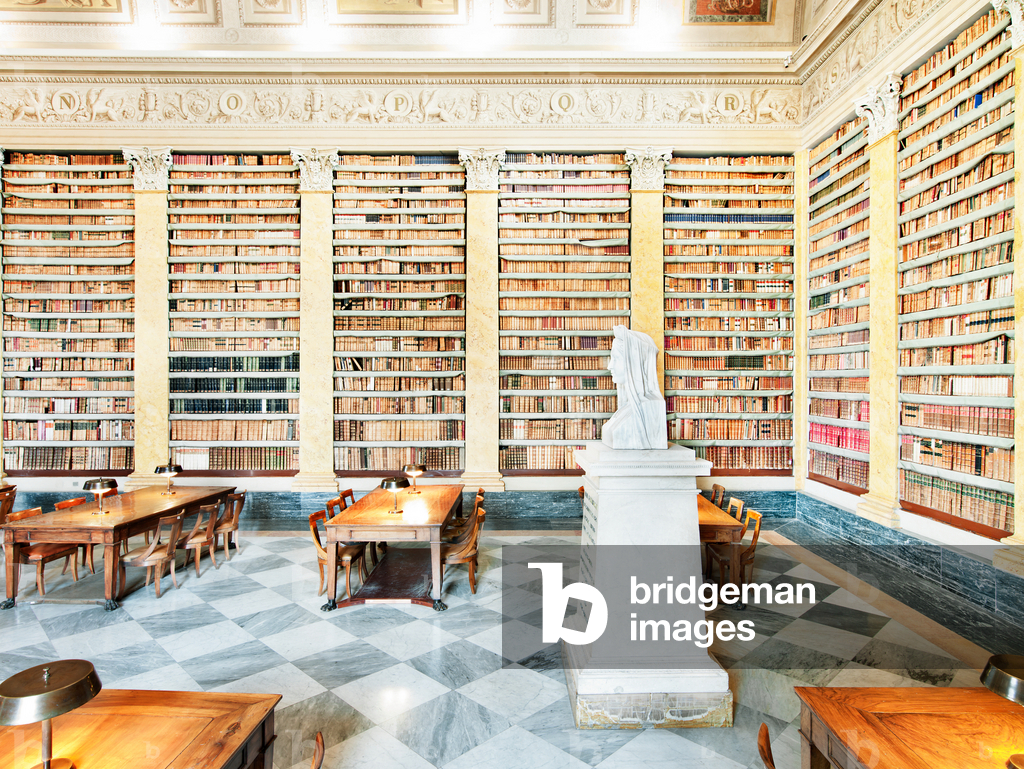 Immagine di Fotografia "Biblioteca Palatina di Parma Sala di lettura della sala Maria Luidia" 2011 di Massimo 
