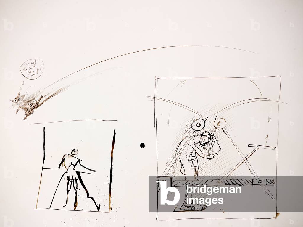 Immagine di Disegno "Leonardo 200 (disegno)" 1983 di Ralph Steadman