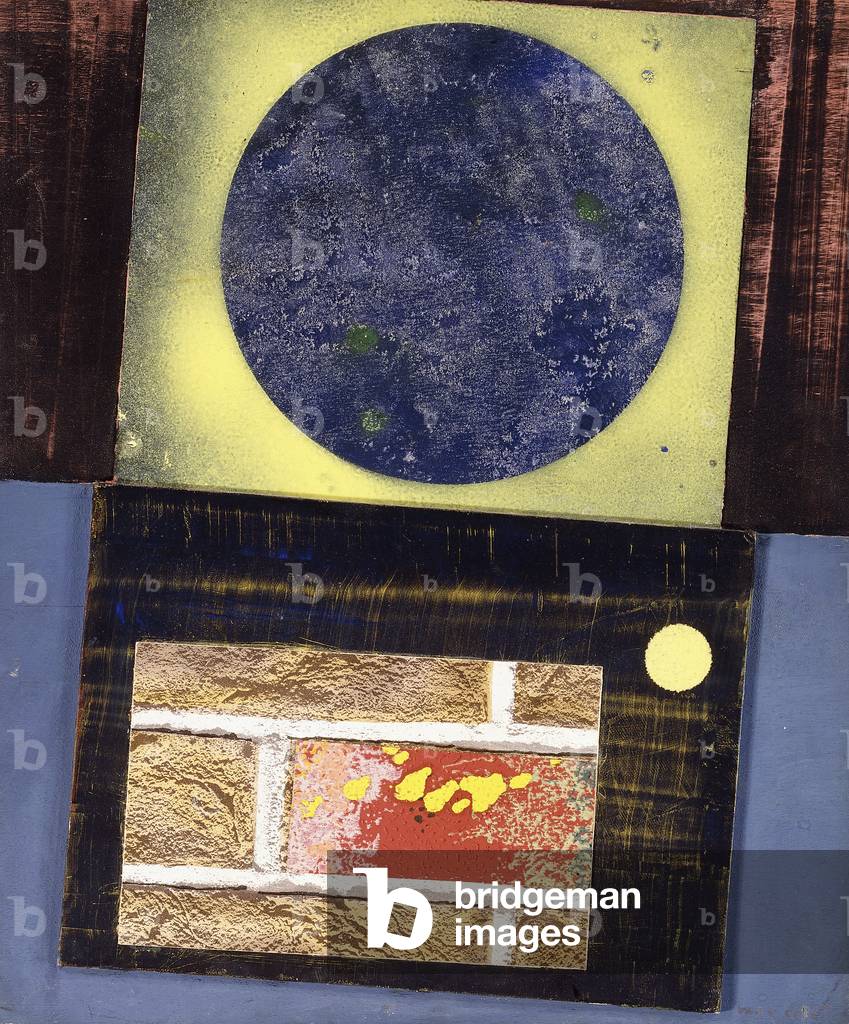 Rabbia mi tratti come dolore, 1969 (olio su collage)