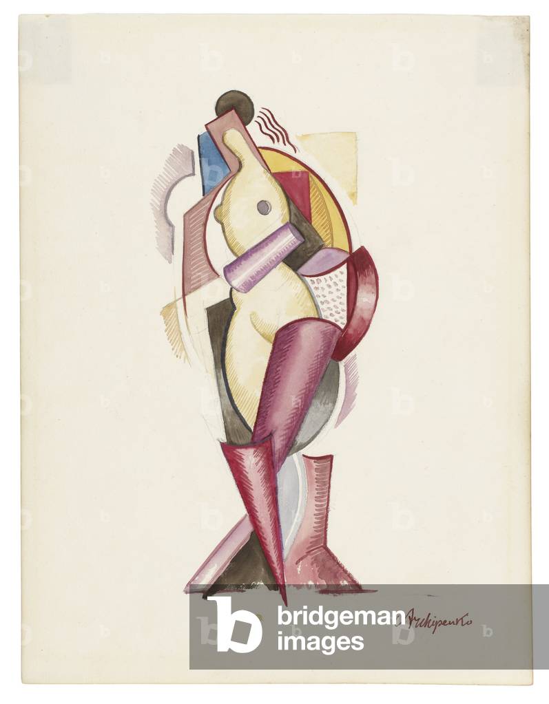 Image of Drawing depicting Women III 1921 by Alexander Archipenko