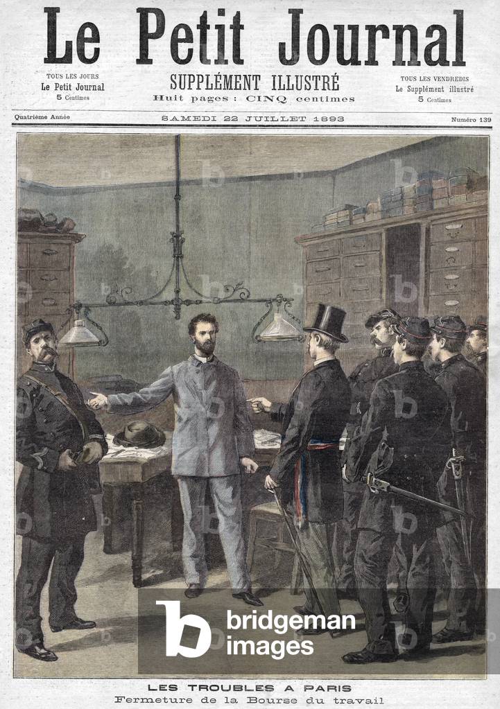 Bild von Druck "Schließung des Arbeitsamtes" 1893