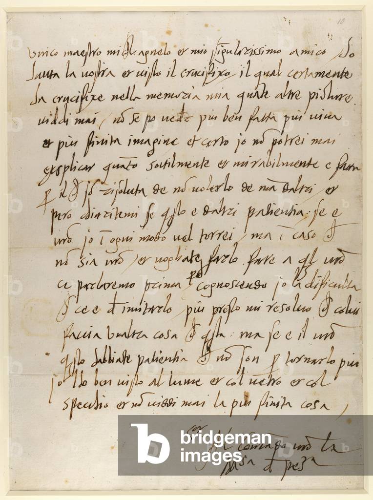 Brief an Michelangelo