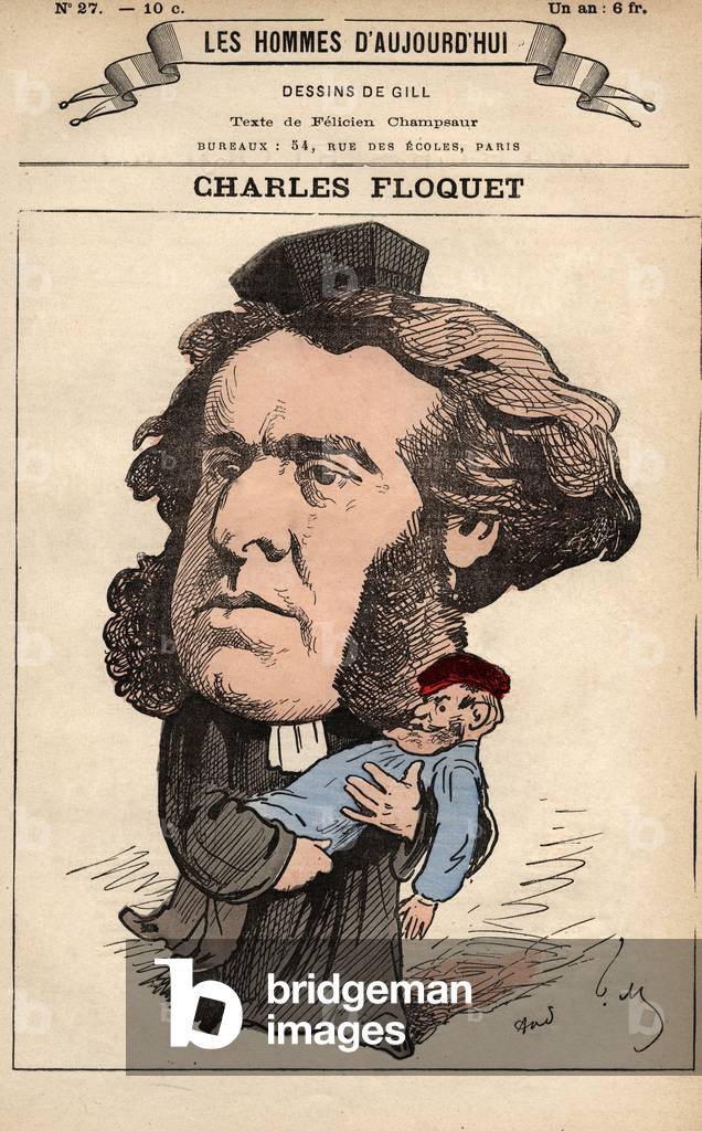 Image de Gravure représentant Première page du journal français « Les Hommes d'Aujourd'hui » n°27 : Charles Fl