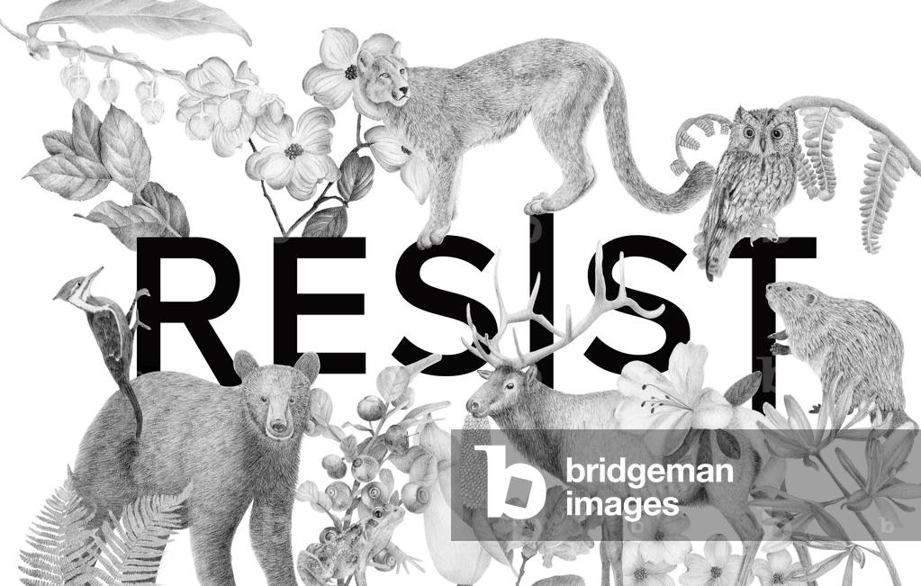 Immagine di Arte digitale "Resist" 2017 di Stacy Hsu