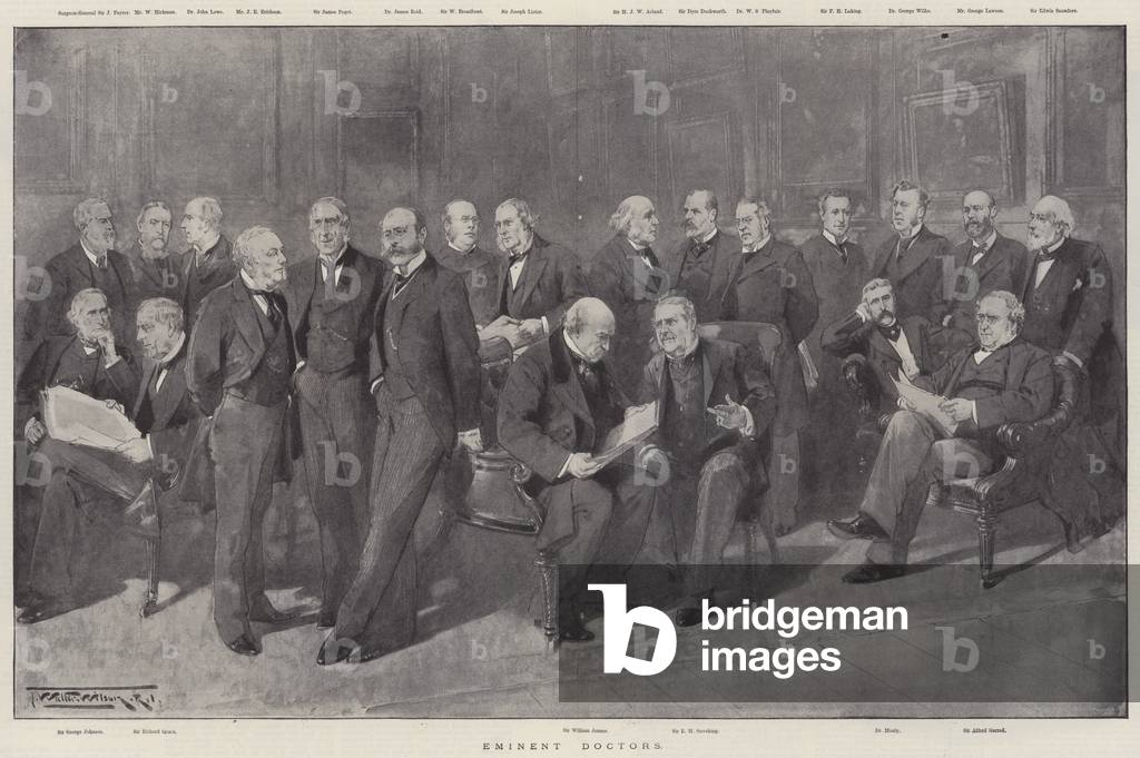 Bild von Druck "Eminent Doctors (litho)" von Thomas Walter Wilson