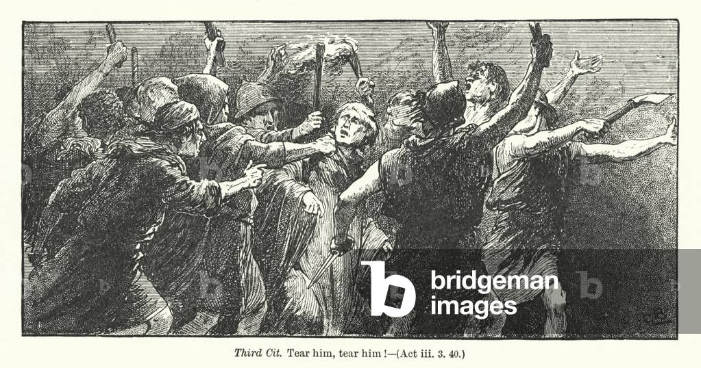 Bild von Druck "Shakespeare: Julius Caesar (Litho)" 1801 von Gordon Frederick Browne