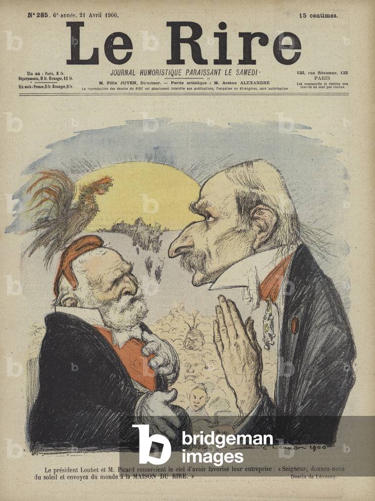"Illustrazione per Le Rire (color lito)" di Charles Leandre