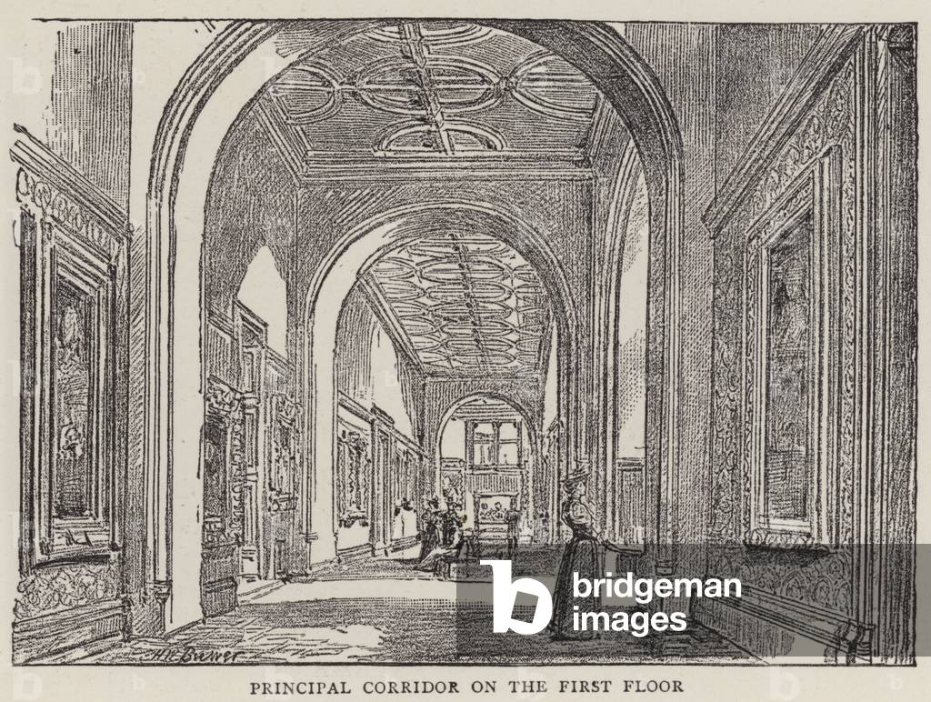 Immagine di Stampa "The New National Portrait Gallery (lito)" di Henry William Brewer