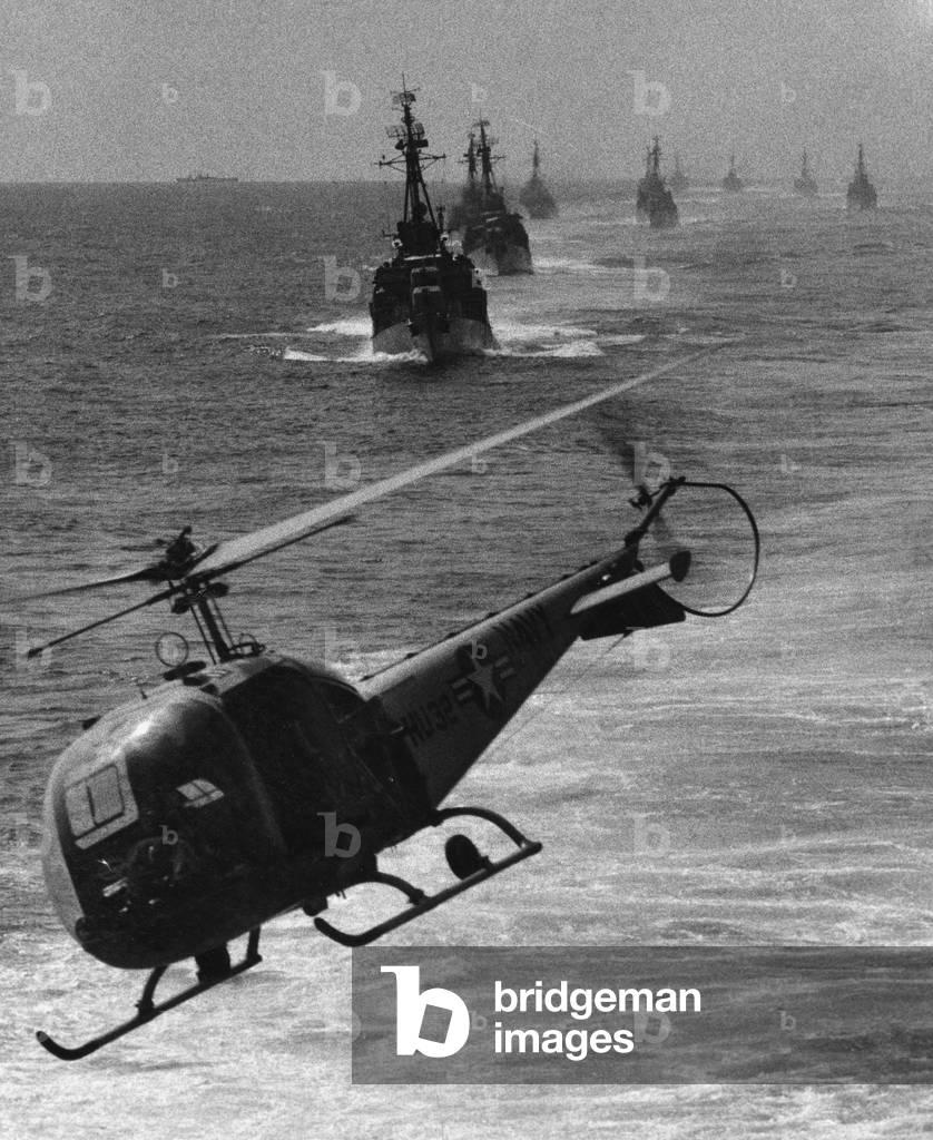 Unità navali statunitensi nel Mediterraneo, 1958 (b/n foto)