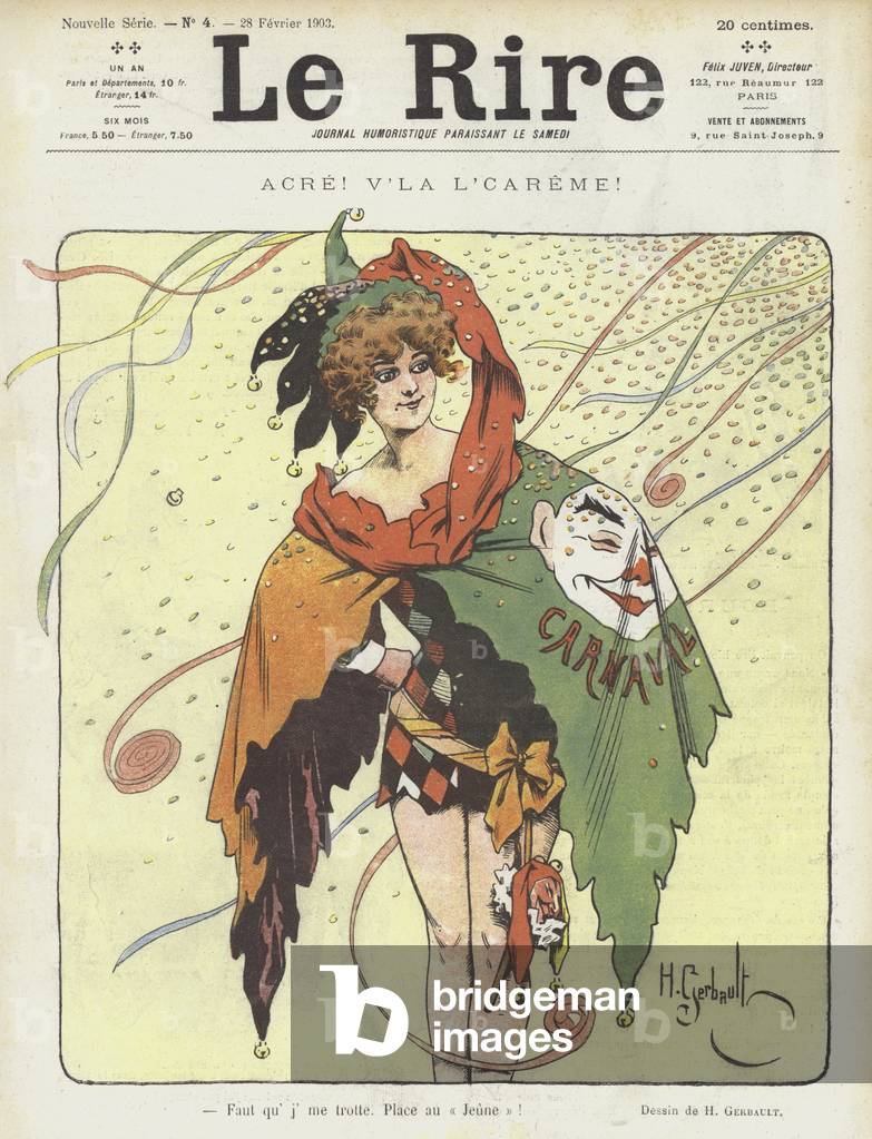 "Illustrazione per Le Rire (color lito)" di Henri Gerbault