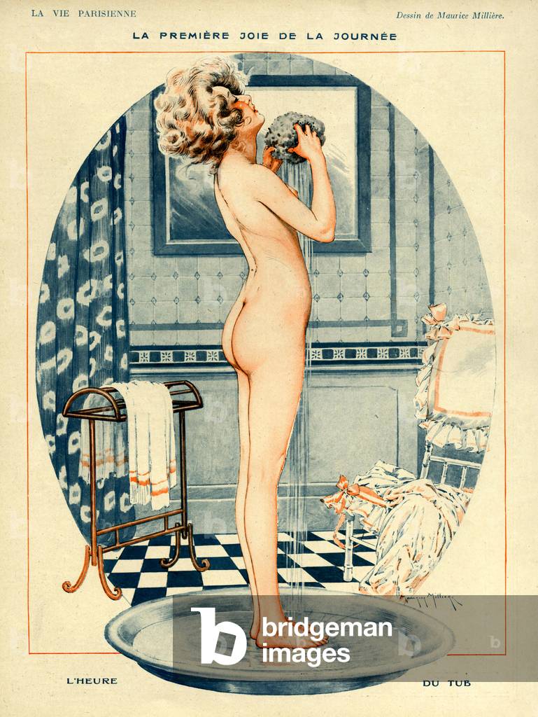 Piatto della rivista La Vie Parisienne, Francia, 1910 (stampa)