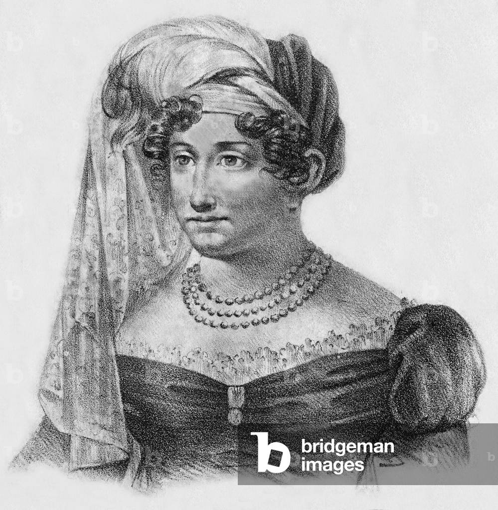 Caroline of Brunswick (1768-1821) queen of England, b/w