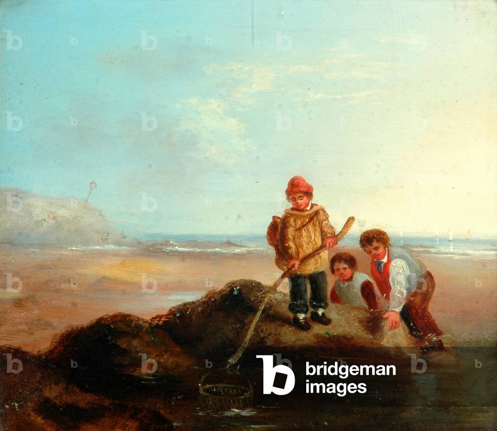 Bild von Gemälde "Die Garnelen (Öl auf Tafel)" von William Collins
